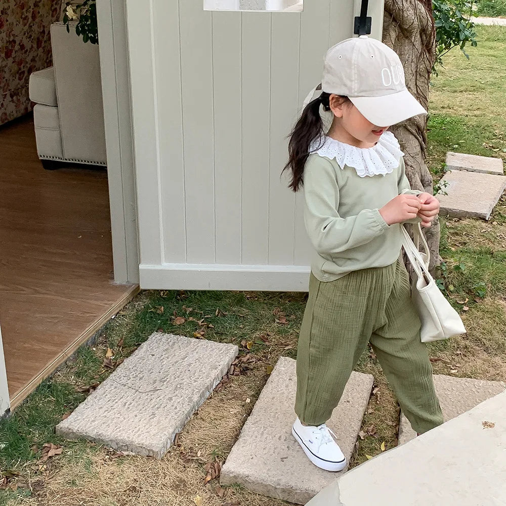 Spring & Summer Mosquito-Resistant Pants for Toddlers – Casual Loose Solid Color Trousers for Boys & Girls