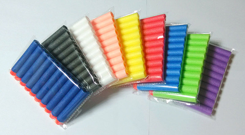 Nerf-Compatible Foam Dart Refills (50/100 Pack) | Soft, Safe Replacement Bullets for N-Strike Blasters