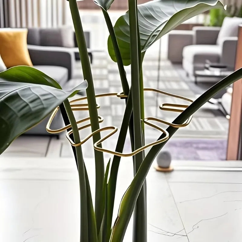 Metal Plant Support Stake – Monstera & Climbing Plant Stabilizer for Upright Growth (Decorative Indoor Plant Support)