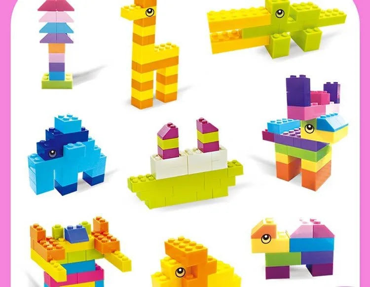 DIY Creative Building Blocks – Big City Set, 300–500pcs, Educational & Fun for Kids