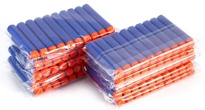 Nerf-Compatible Foam Dart Refills (50/100 Pack) | Soft, Safe Replacement Bullets for N-Strike Blasters