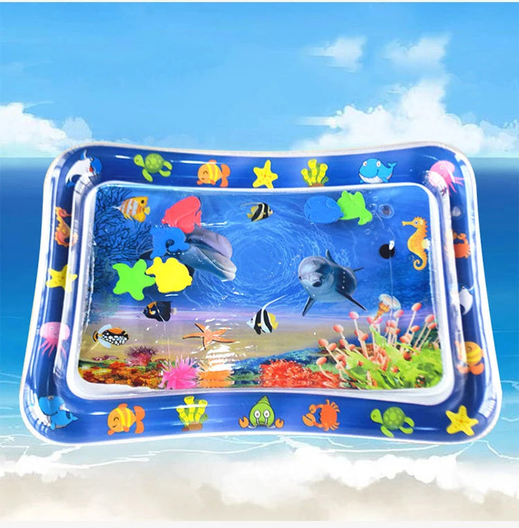 Baby Inflatable Water Play Mat – Tummy Time Cushion for Sensory Development & Early Learning