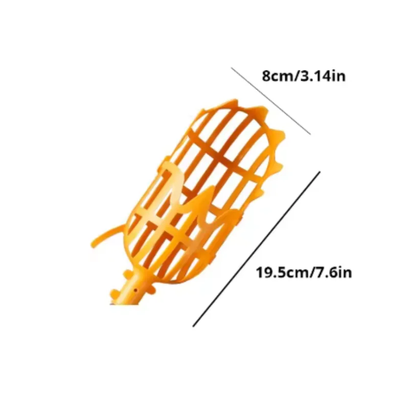 Fruit Picker Tool with Basket – Easy Reach Apple & Peach Picker Head for Tree Harvesting (No Ladder Needed)