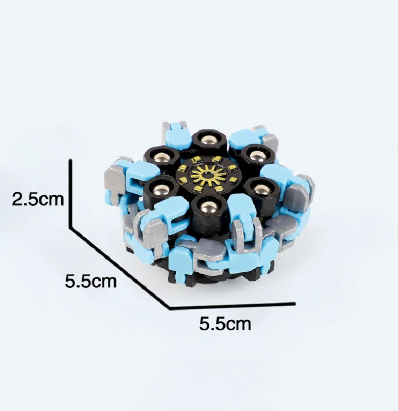 Finger Gyro Decompression Toy – Transformable Fidget Spinner for Stress Relief, Fun for Kids & Adults