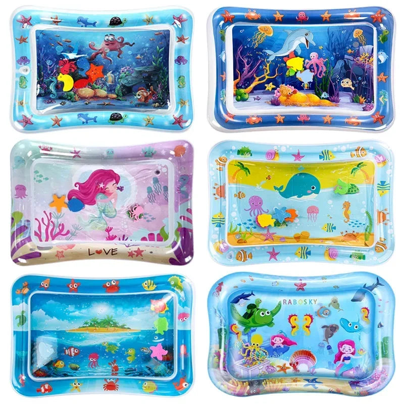 Baby Inflatable Water Play Mat – Tummy Time Cushion for Sensory Development & Early Learning