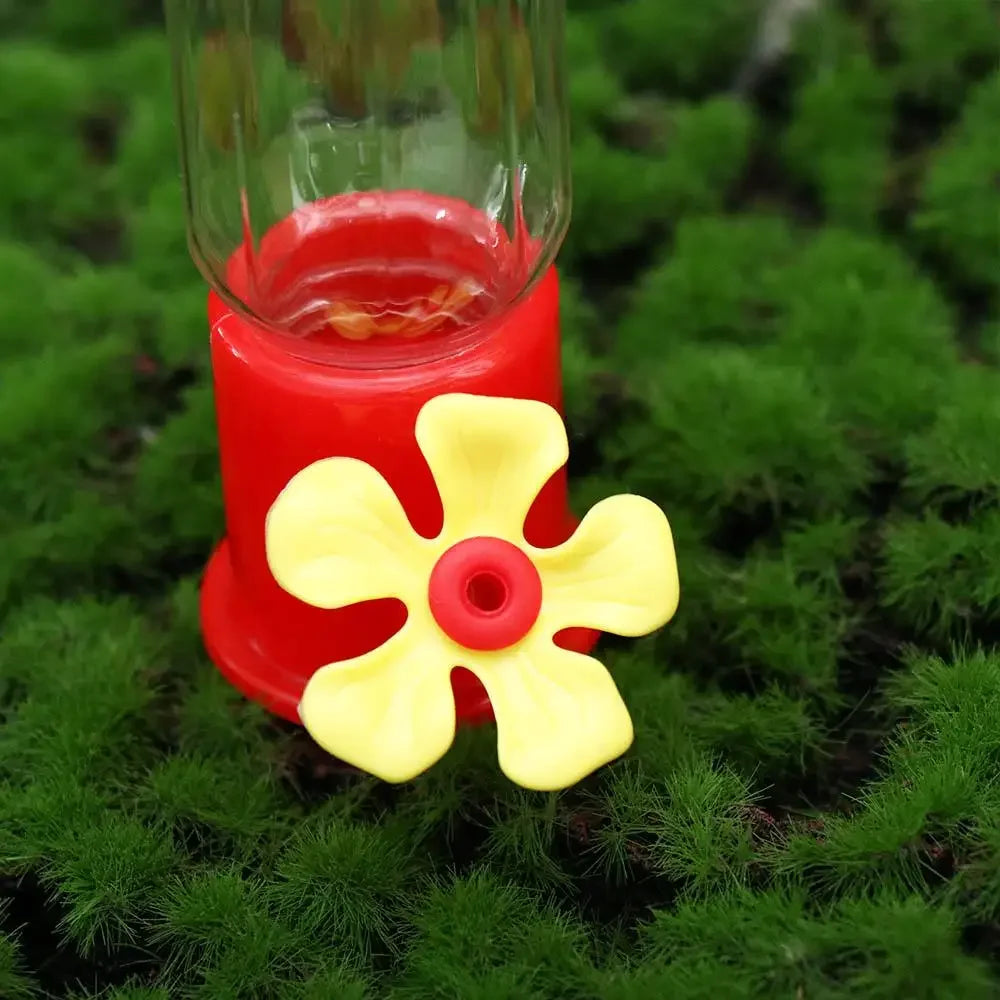 Mini Hummingbird Feeder Hanging – Transparent, Easy Clean Outdoor Nectar Feeder