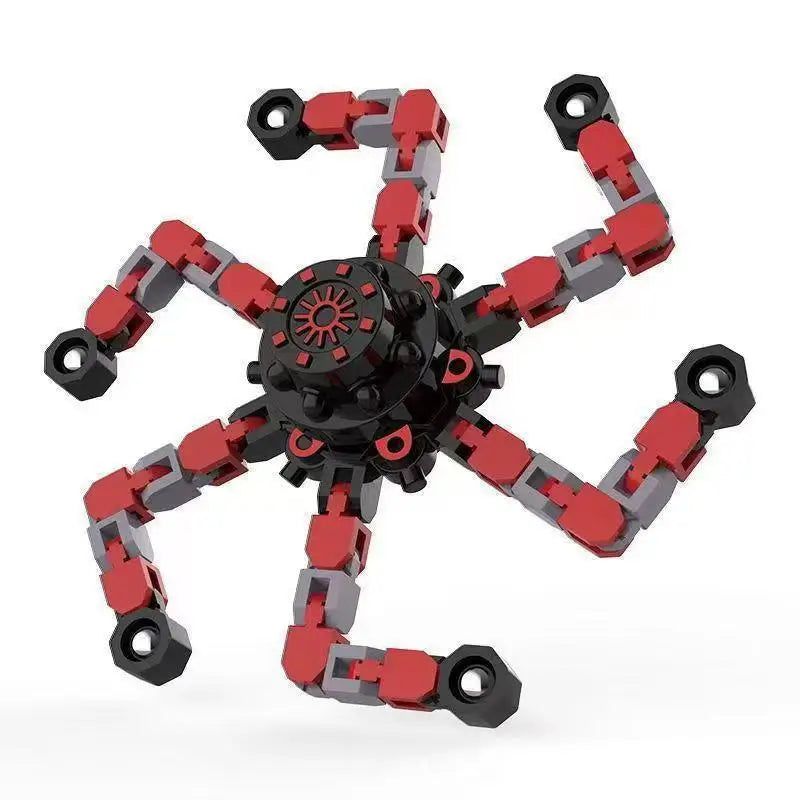 Finger Gyro Decompression Toy – Transformable Fidget Spinner for Stress Relief, Fun for Kids & Adults