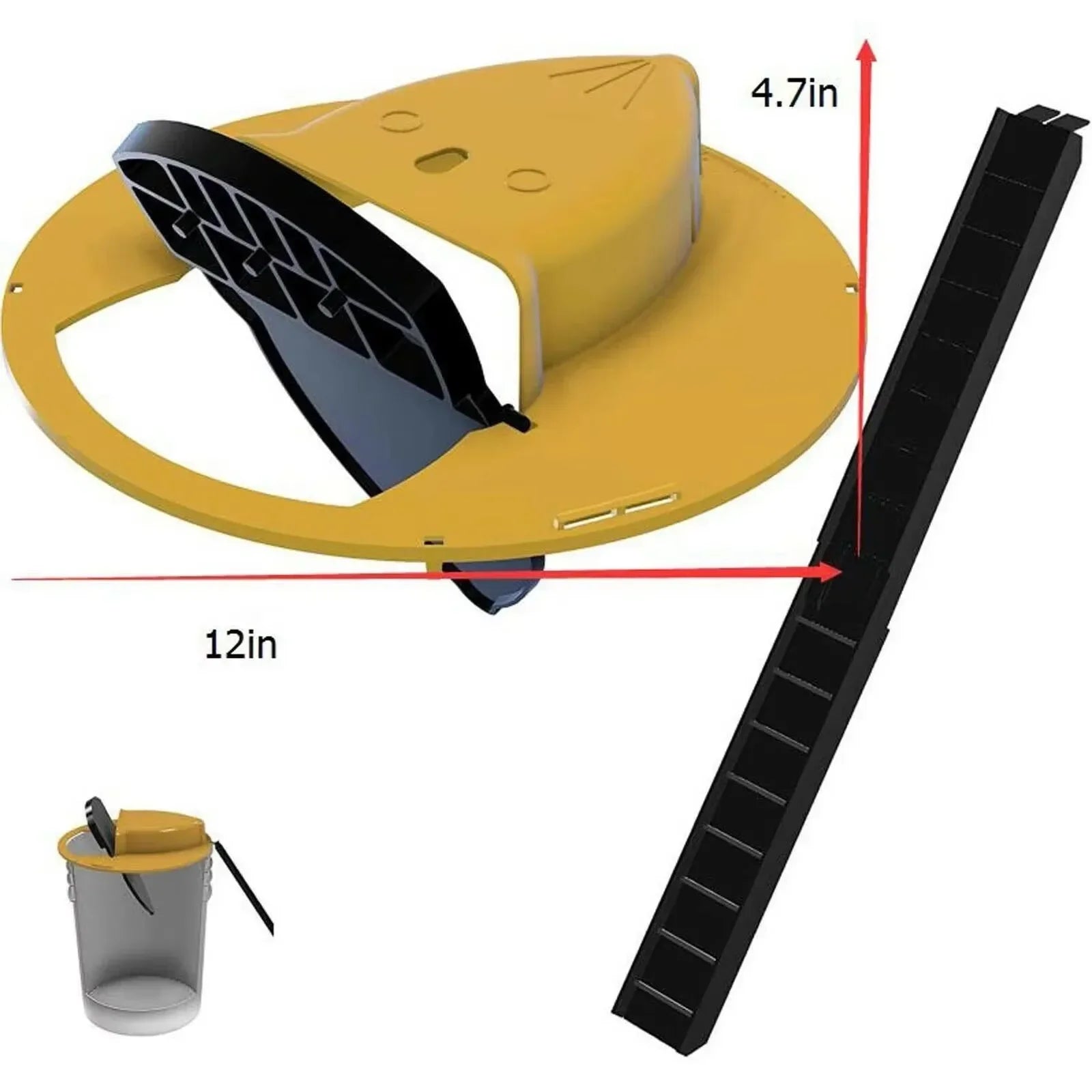 Intelligent Mouse Trap – Flipping Bucket Trap with Automatic Reset for Rats & Mice (Safe & Hygienic)