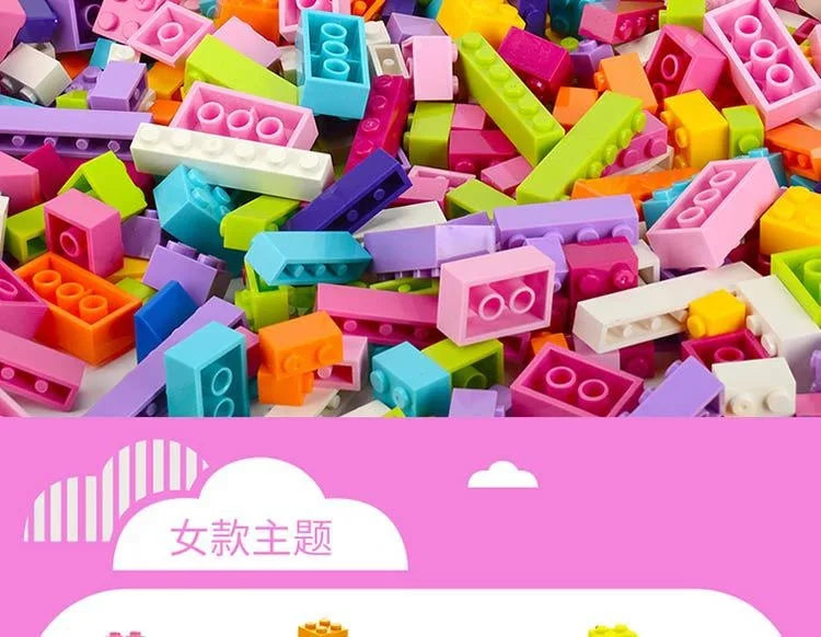 DIY Creative Building Blocks – Big City Set, 300–500pcs, Educational & Fun for Kids