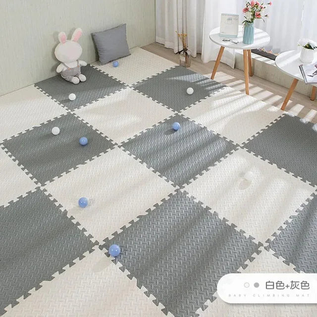 16pcs Foam Baby Play Mat – Interlocking Puzzle Floor Tiles, Soft Kids Carpet (30×30cm)