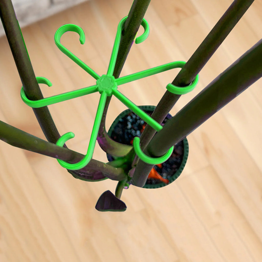 Plant Stem Support Trellis (4-Pack) – Stackable Climbing Plant Clips for Indoor & Outdoor Plants, Easy Snap-On Plant Support