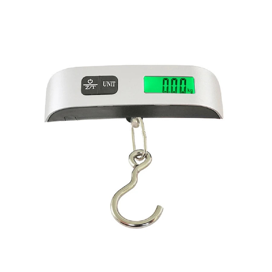 Portable Digital Luggage Scale – 110lb/50kg Electronic Hanging Suitcase Travel Weight Tool with LCD Display