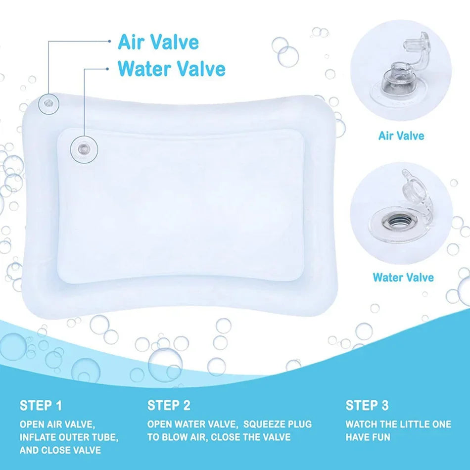 Baby Inflatable Water Play Mat – Tummy Time Cushion for Sensory Development & Early Learning