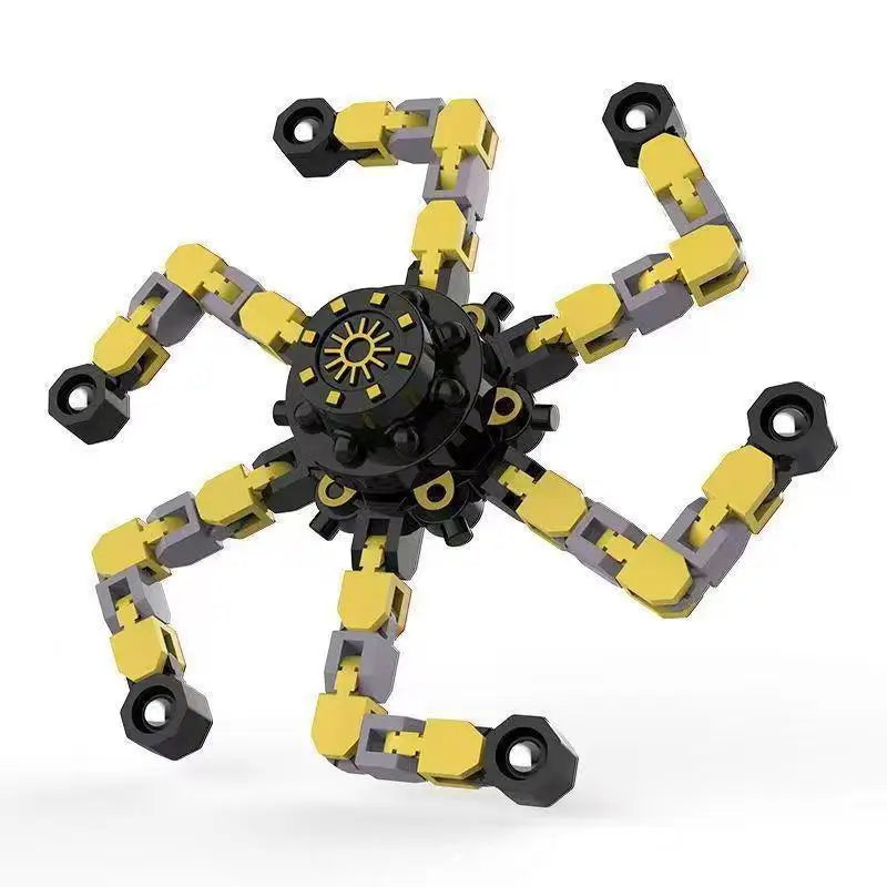 Finger Gyro Decompression Toy – Transformable Fidget Spinner for Stress Relief, Fun for Kids & Adults