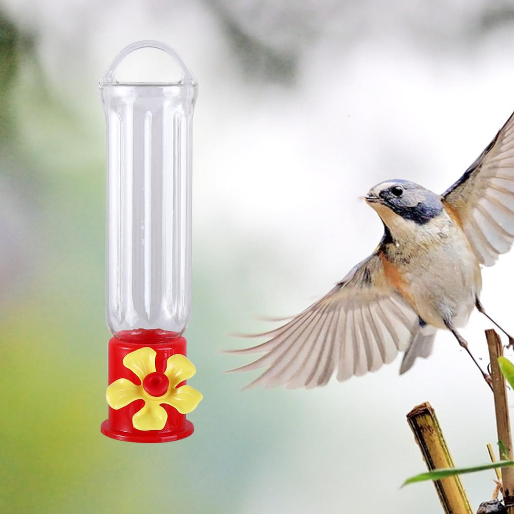 Mini Hummingbird Feeder Hanging – Transparent, Easy Clean Outdoor Nectar Feeder