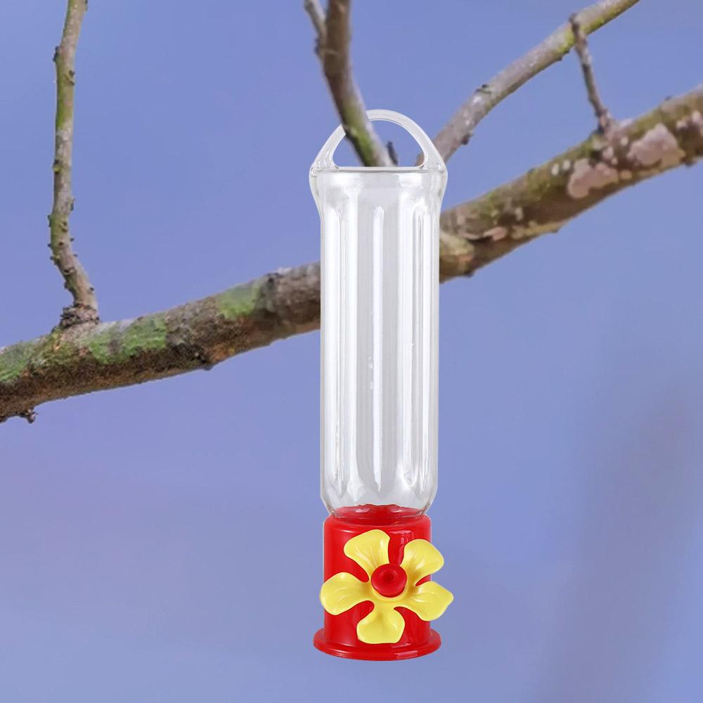 Mini Hummingbird Feeder Hanging – Transparent, Easy Clean Outdoor Nectar Feeder