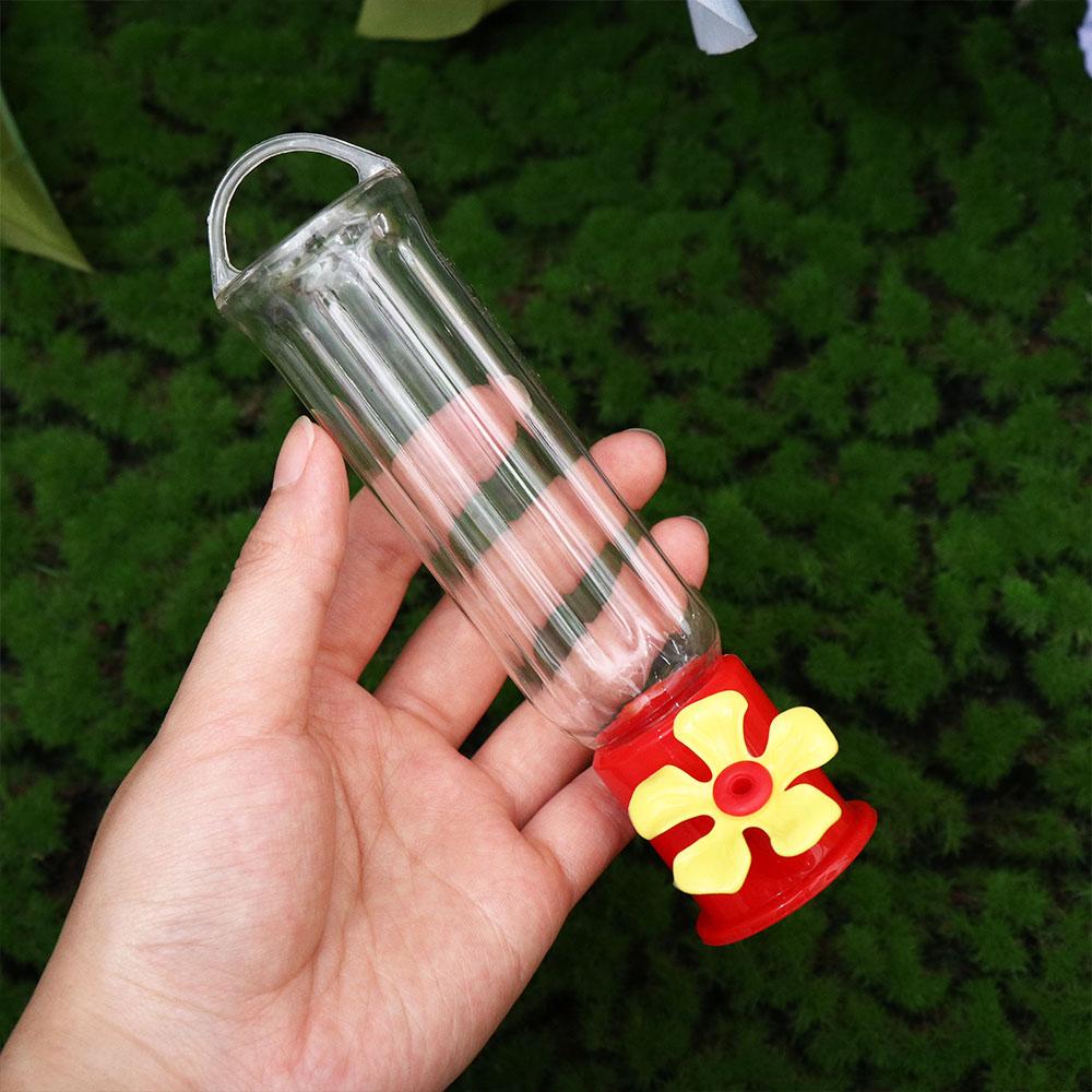 Mini Hummingbird Feeder Hanging – Transparent, Easy Clean Outdoor Nectar Feeder