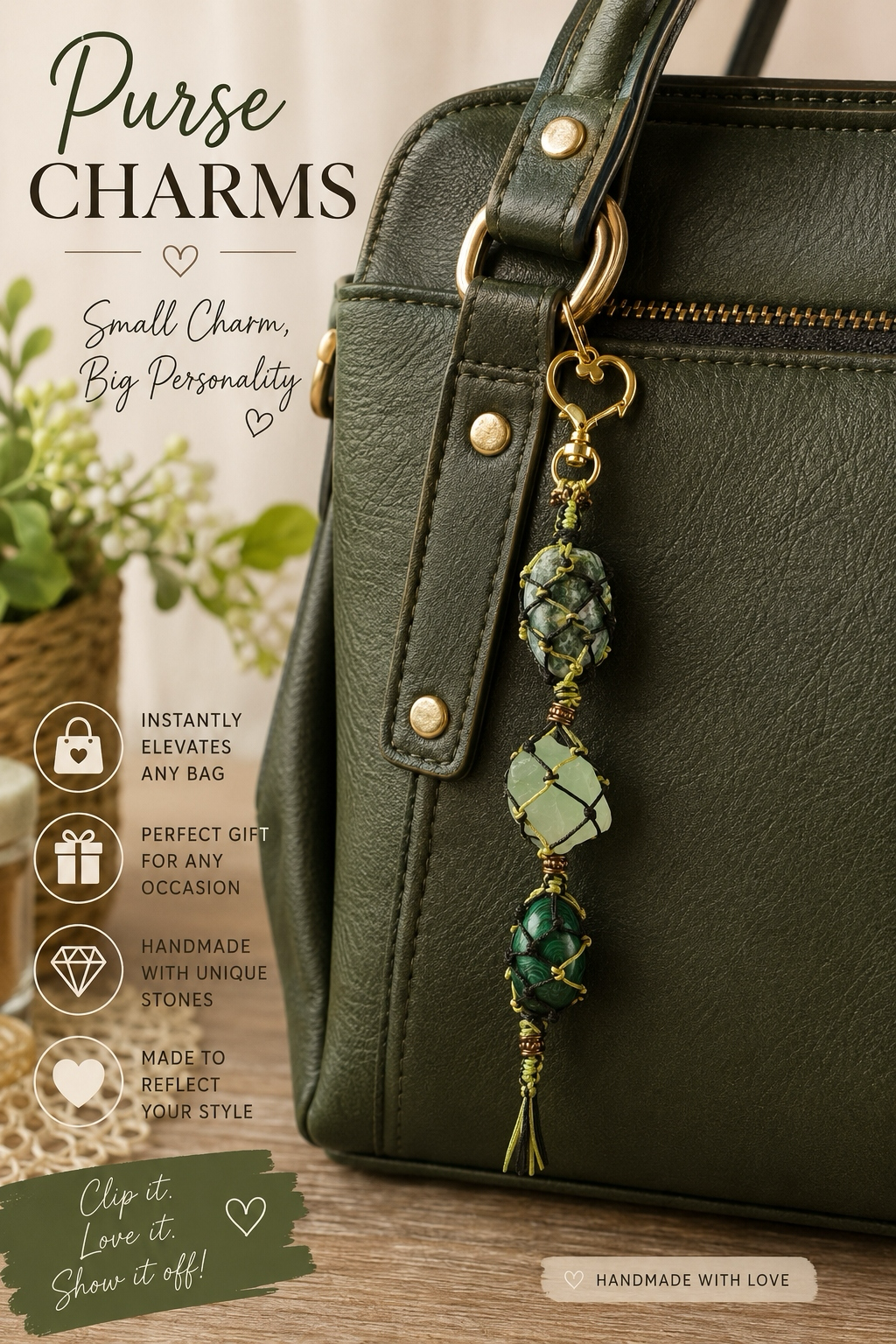 "Evergreen" - Handmade Charm by Raelynn Creations